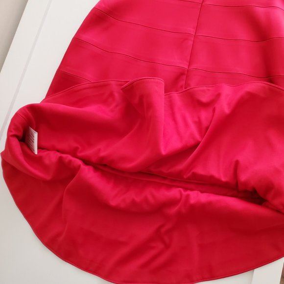 Suzi Chin for Maggy Boutique Red Satin Sleeveless Cocktail Dress | NWT | Size 2 - Picture 11 of 11